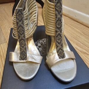 Vince Camuto Gold Heels